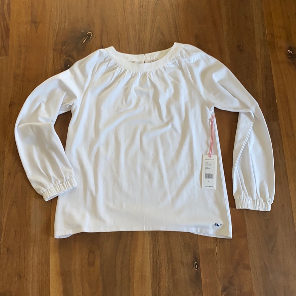 Vineyard Vines White Cotton Blouse